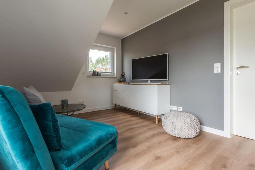 5 Sterne-Ferienhaus Eisvogel Am See Mit Sauna Und Kamin คราโคอัมเซ ภายนอก รูปภาพ