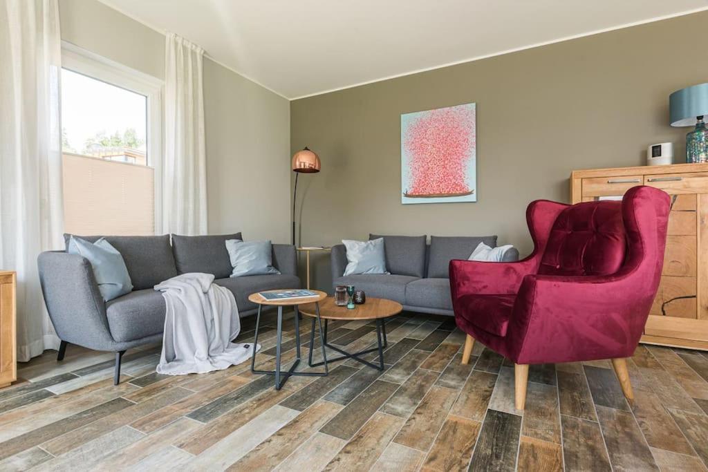 5 Sterne-Ferienhaus Eisvogel Am See Mit Sauna Und Kamin คราโคอัมเซ ภายนอก รูปภาพ