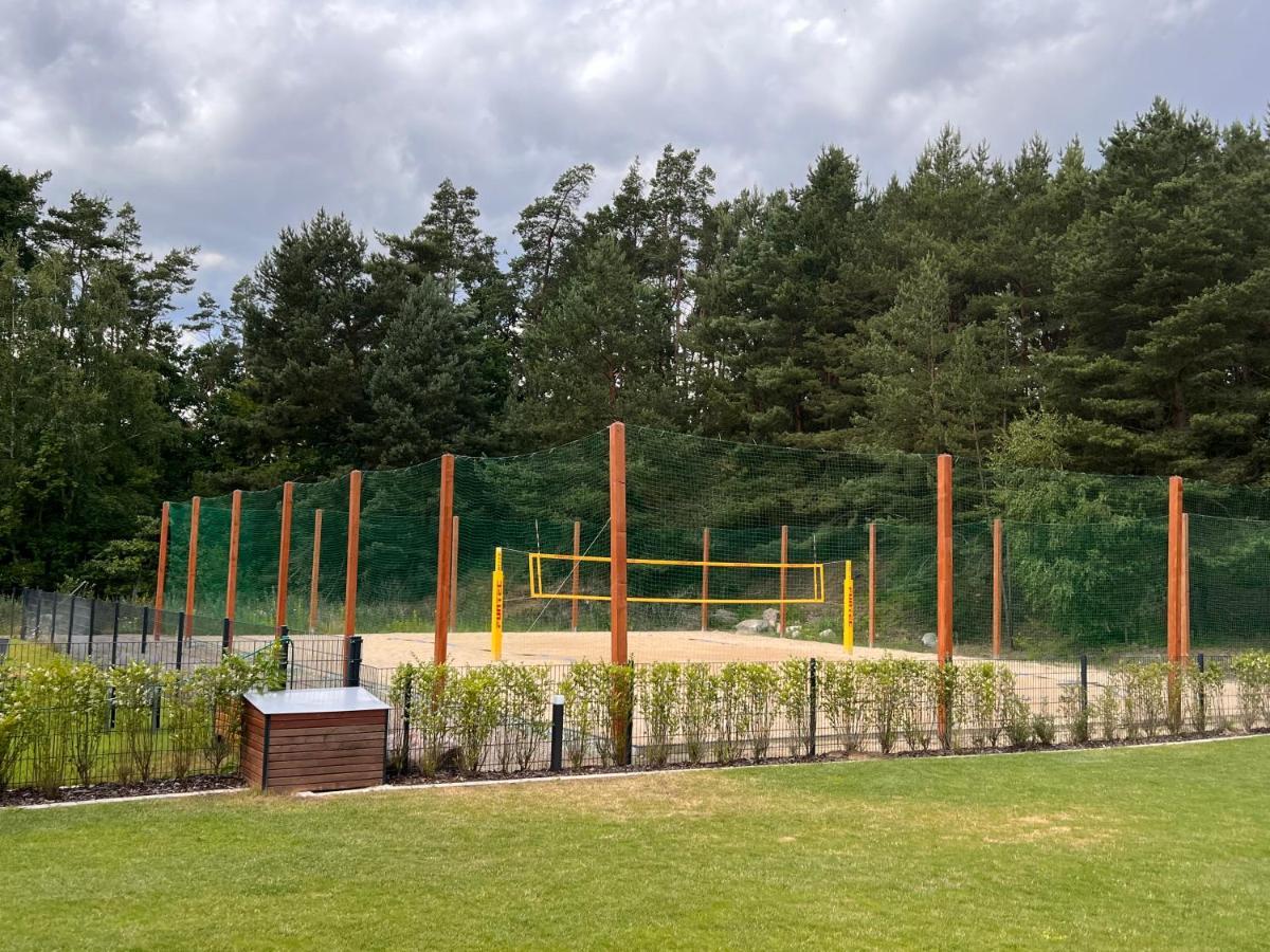 5 Sterne-Ferienhaus Eisvogel Am See Mit Sauna Und Kamin คราโคอัมเซ ภายนอก รูปภาพ